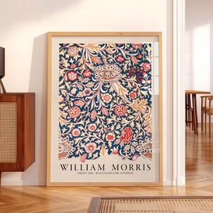 William Morris Floral Wall Art, Vintage Botanical Print, Classic Decor 68 immagine 4