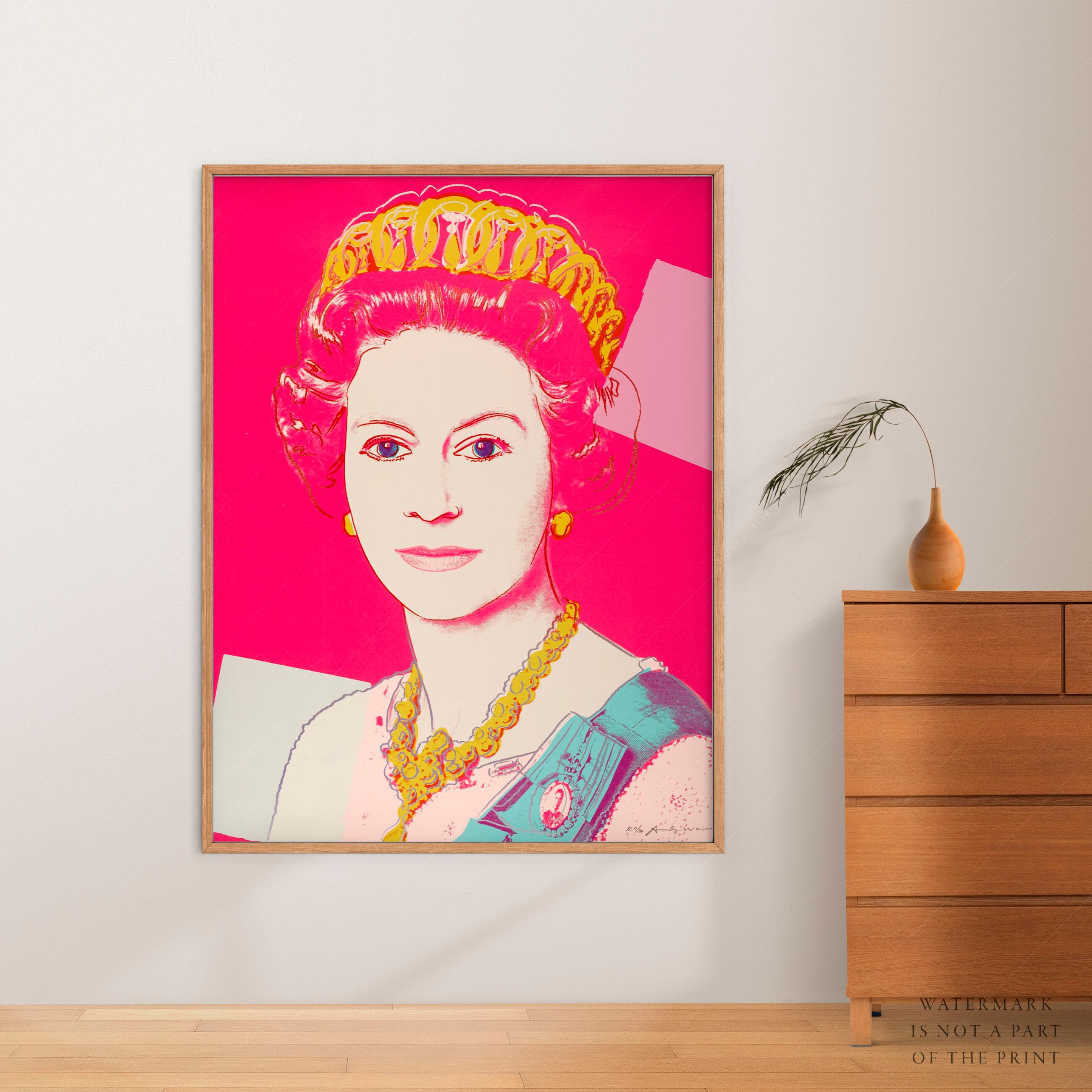 Andy Warhol Poster Queen Elizabeth II the Crown Pop Art Etsy Canada