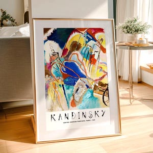 Wassily Kandinsky Print, Exhibition Poster, Museum print, Abstract painting 2 image 6