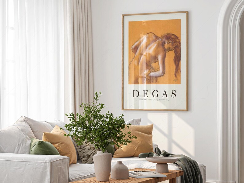 Edgar Degas Print, The Dance Class, Orange Tones Wall Art, Fine Art Archival Paper 2 image 7