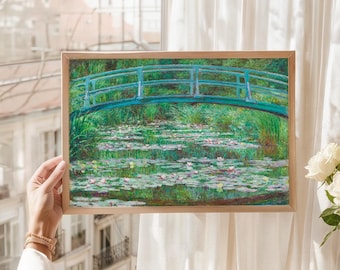 Claude Monet Japanese Bridge Art Print –bridge Over a Pond of