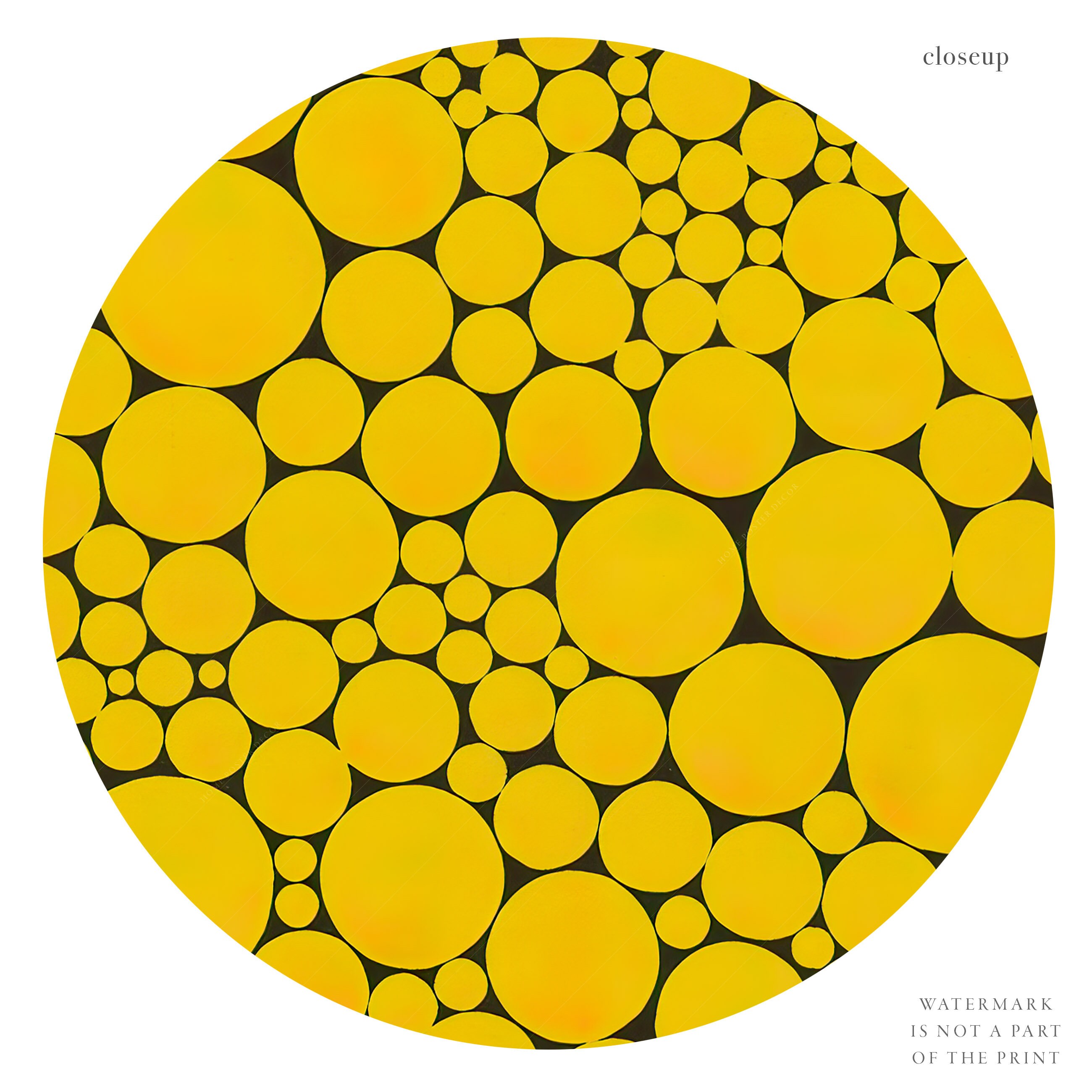 Yayoi Kusama Print Yellow Dots Poster Japanese Art Kusama Etsy Canada