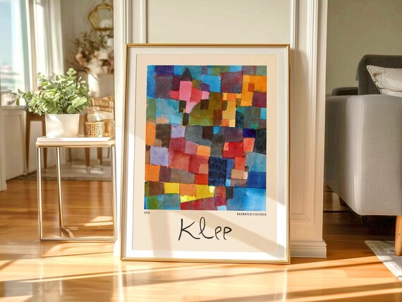 Paul Klee Bauhaus Master Exhibition Poster Abstract Print Gift for