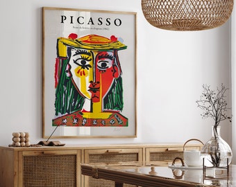 Pablo Picasso、FEMME AU CHAPEAU、海外版希少レゾネ Bonhams : After Pablo Picasso (Spanish, 1881-1973) Portrait