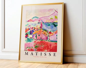 Henri Matisse Collioure Print, Mediterranean Beach Landscape, France Art 25