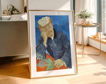 Van Gogh: Portrait of Dr Gachet - Fine Art Print - Etsy
