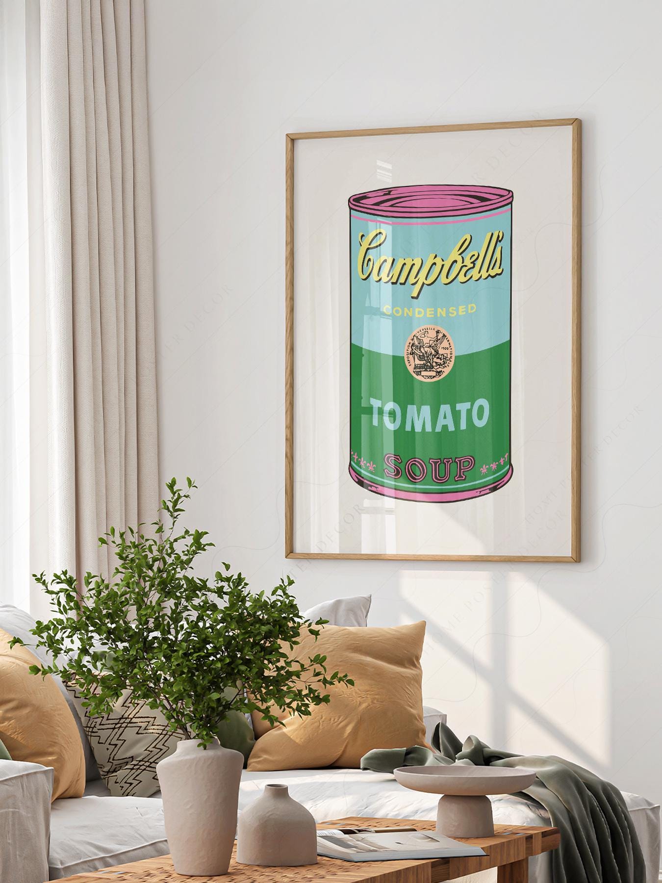 Andy Warhol Campbell's Soup Can Print, Retro Pop Art 11 - Etsy