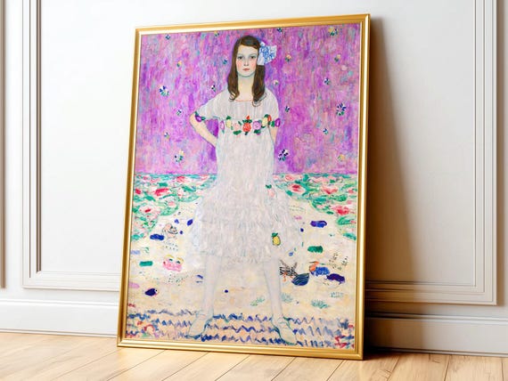 Gustav Klimt Poster: Portrait of Mada Primavesi, Museum Quality Print