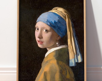 Girl With A Pearl Earring Print: Johannes Vermeer, Museum Quality