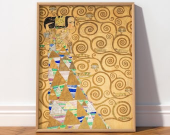 Gustav Klimt Expectation, Tree of Life, Art Nouveau Print 9-1