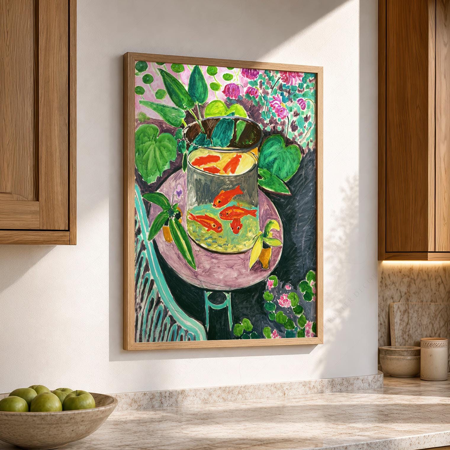Henri Matisse Goldfish Print, Mid Century Modern Nature Wall Art 6