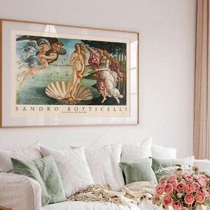 Botticelli Birth of Venus Print, Museum Quality image 6
