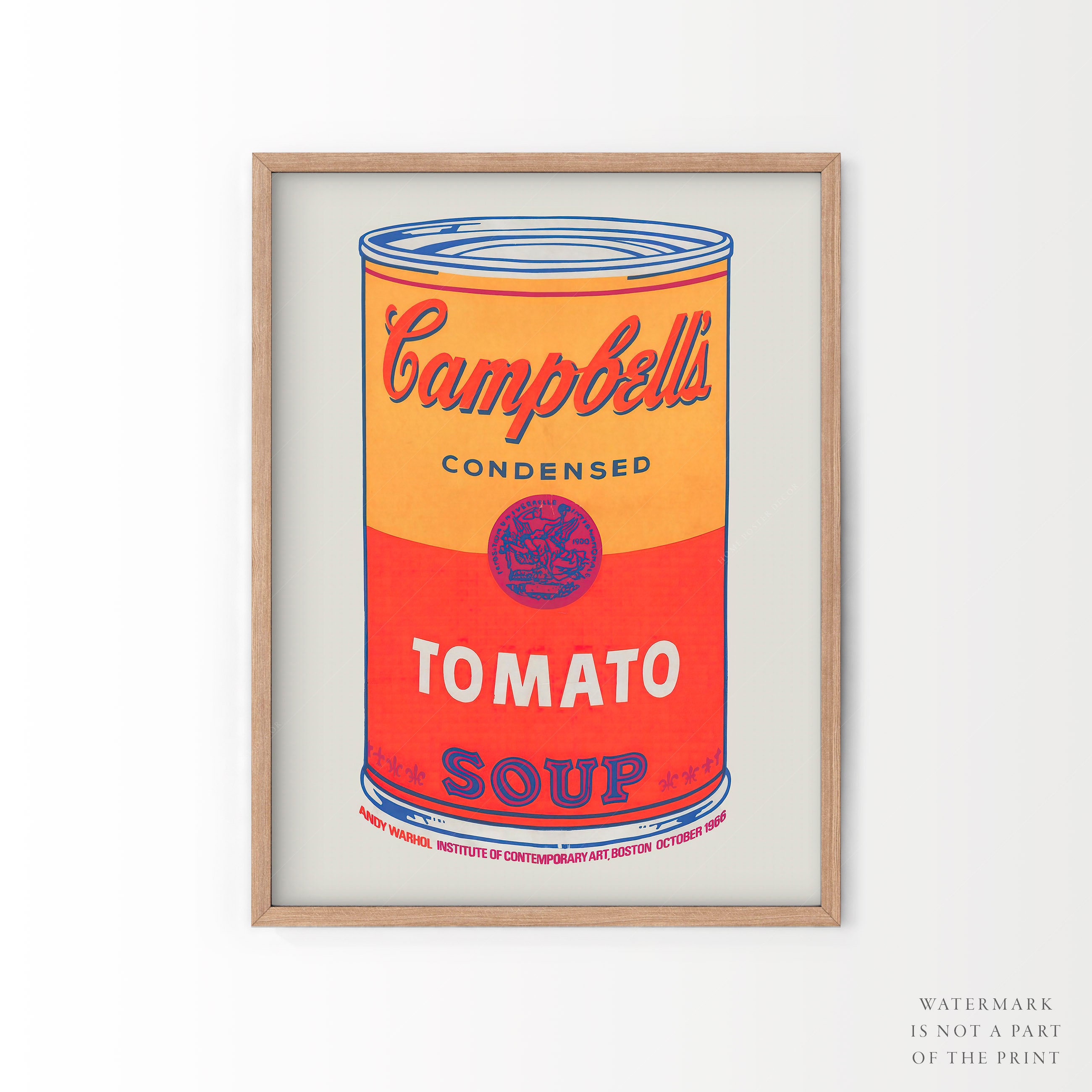 Andy Warhol Campbell's Soup Tomato Cans Pop Art Retro Etsy Canada