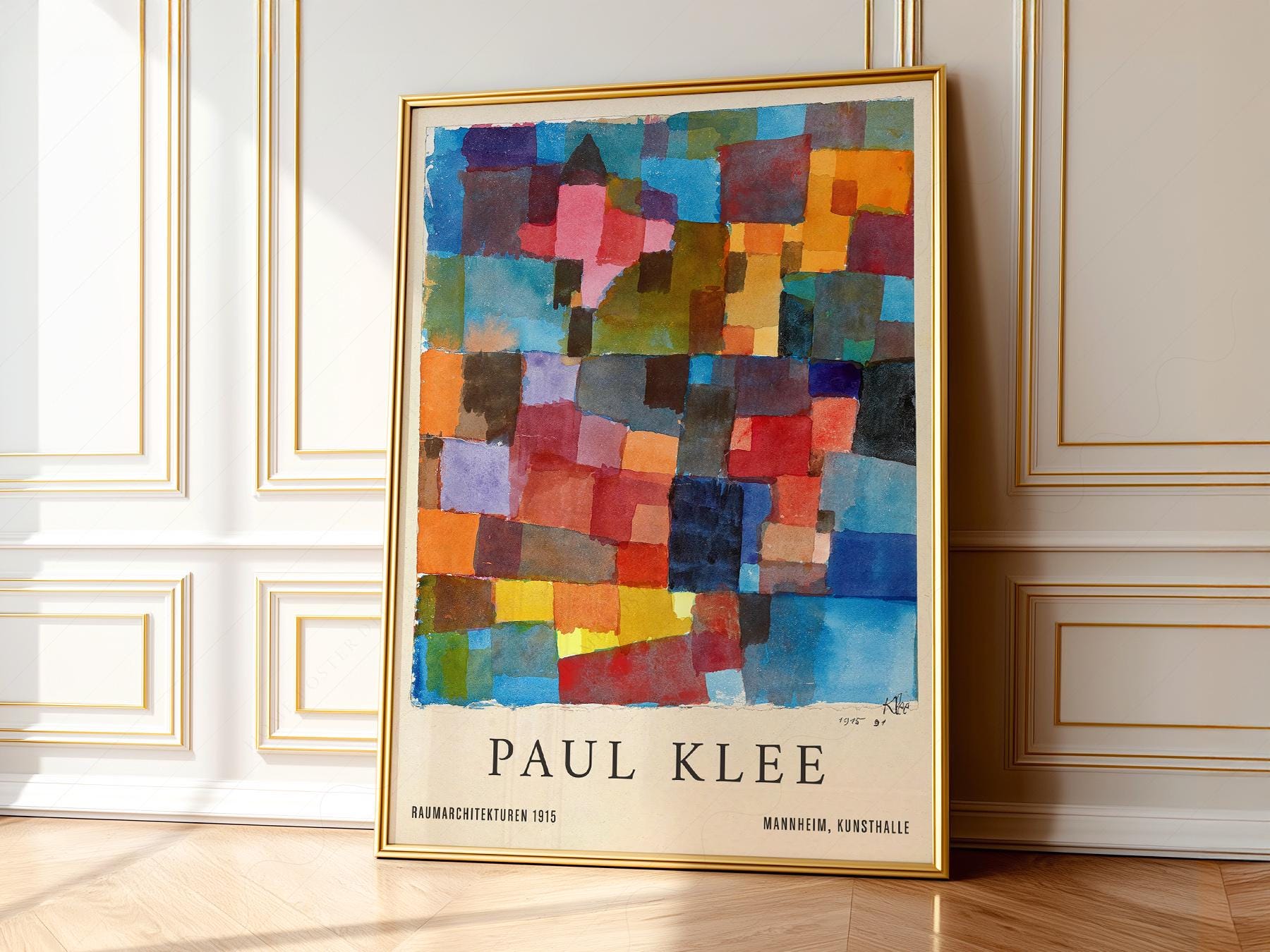 Paul Klee Bauhaus Master Exhibition Poster Abstract Print Gift for