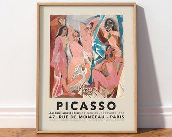 Picasso Cubism Art Print, Les Demoiselles dAvignon Poster