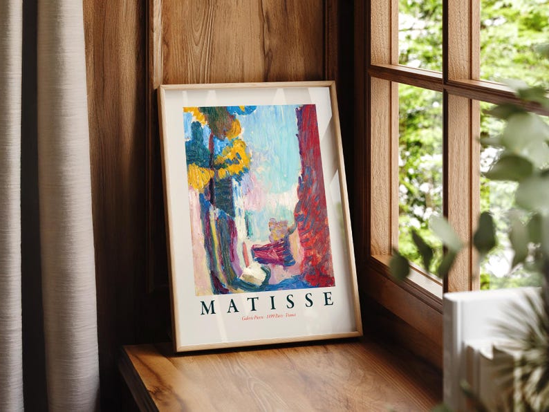 Henri Matisse Arcueil Print, Modern Bold Colors Home Decor image 4