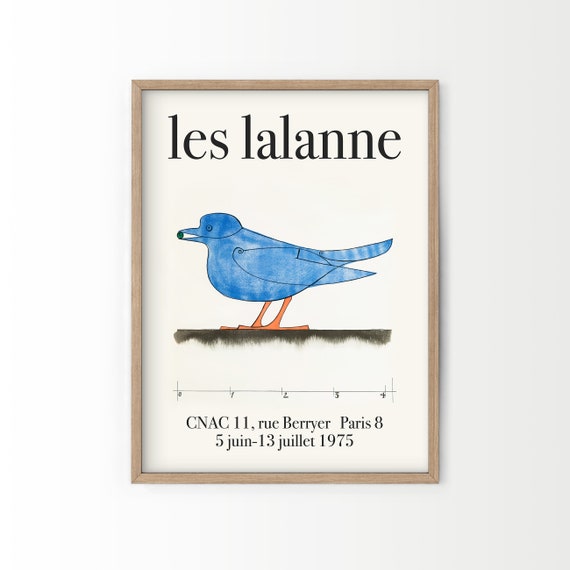 Les Lalanne Poster Blue Print Vintage - Etsy