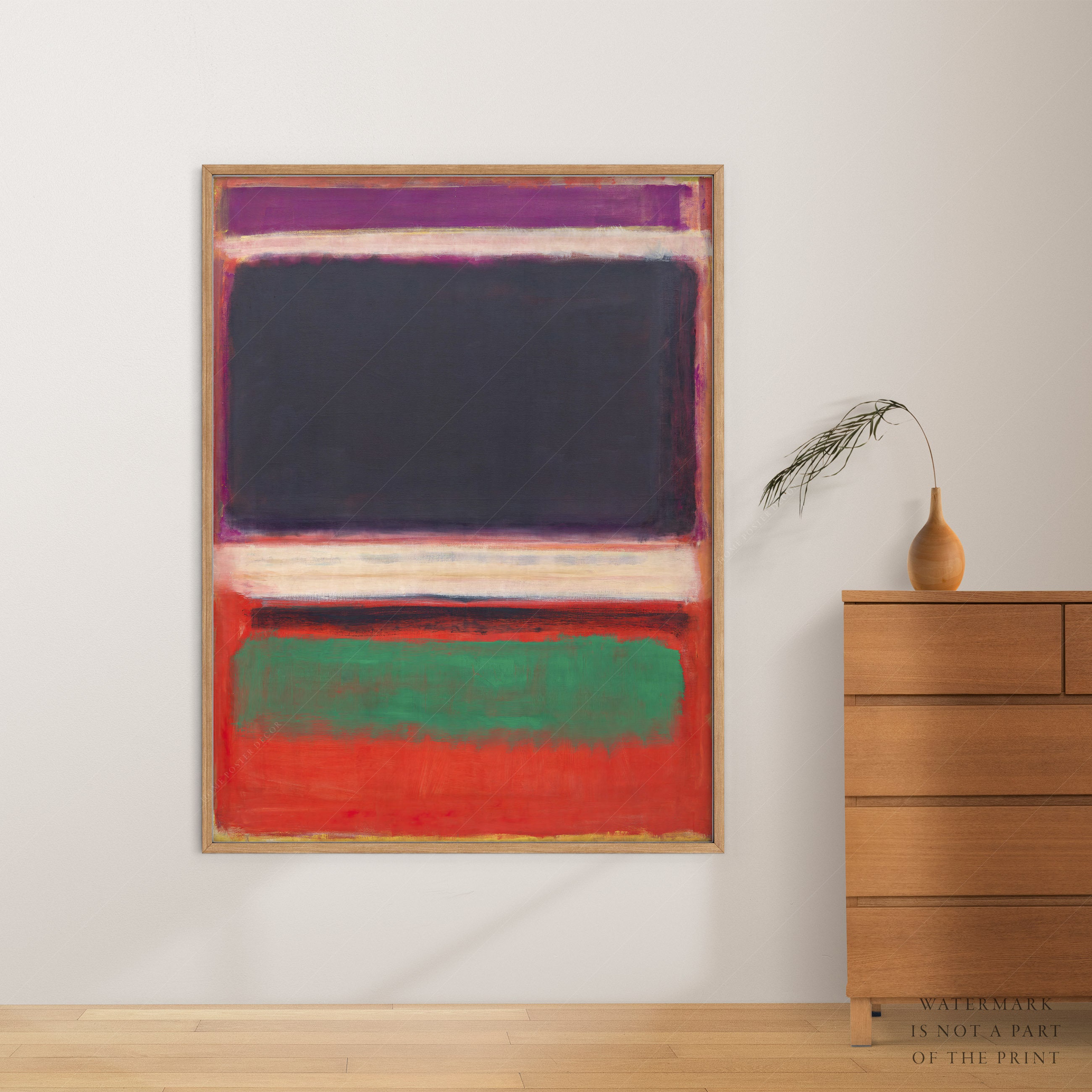 Mark Rothko Green/red Mark Rothko Print Red and Green Rothko Modern Wall Art | Etsy