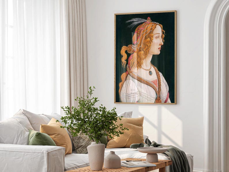 Botticelli art print Renaissance wall art Italian masterpiece Famous artwork poster Classical art poster Wedding gift idea 21 4 image 10