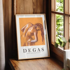 Edgar Degas Print, The Dance Class, Orange Tones Wall Art, Fine Art Archival Paper 2 image 4