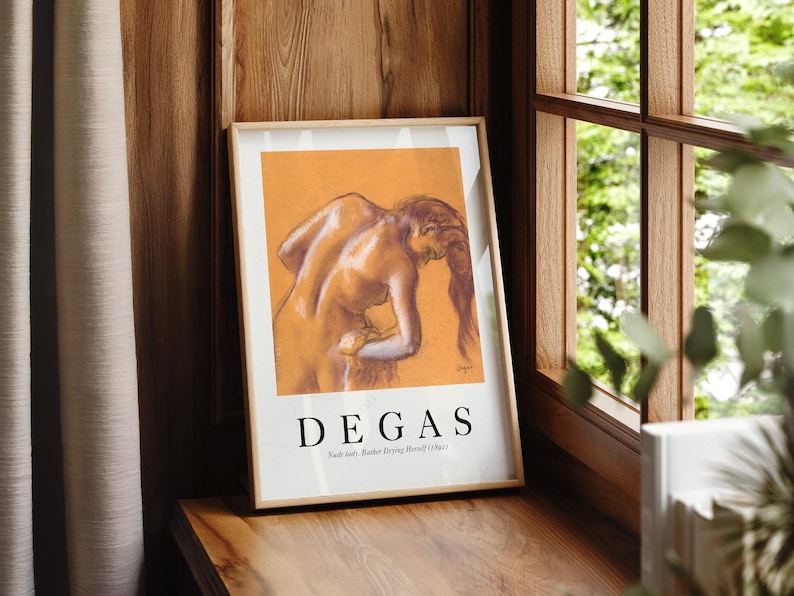 Edgar Degas Print, The Dance Class, Orange Tones Wall Art, Fine Art Archival Paper 2 image 4