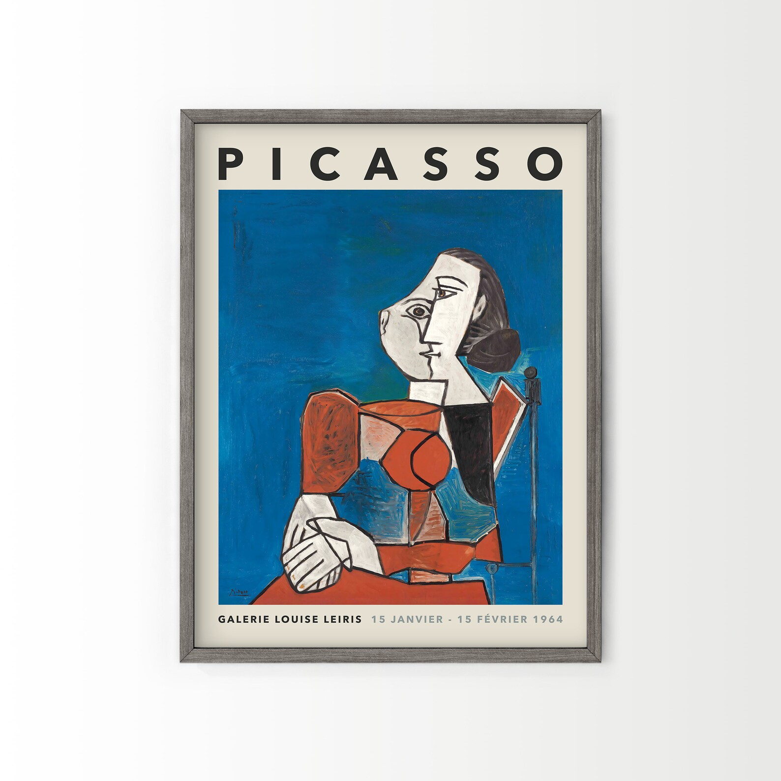 Picasso Print Picasso Exhibition Modern Print Picasso Etsy