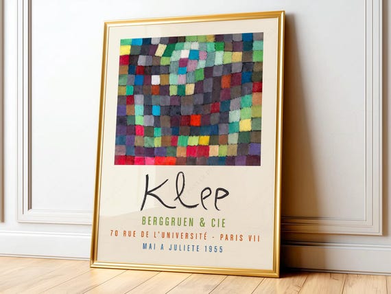 Bauhaus Wall Art - Paul Klee Abstract Print - Modern Home Decor - Office Poster 02