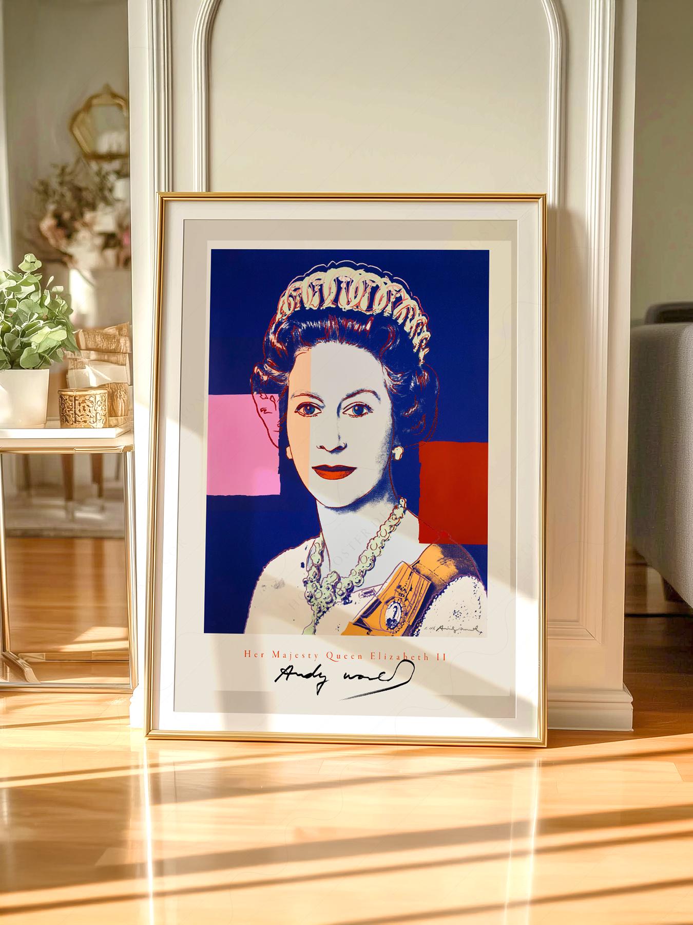 Queen Elizabeth II, Andy Warhol Poster, Pop Art, Famous Portrait