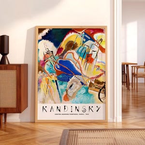 Wassily Kandinsky Print, Exhibition Poster, Museum print, Abstract painting 2 image 5