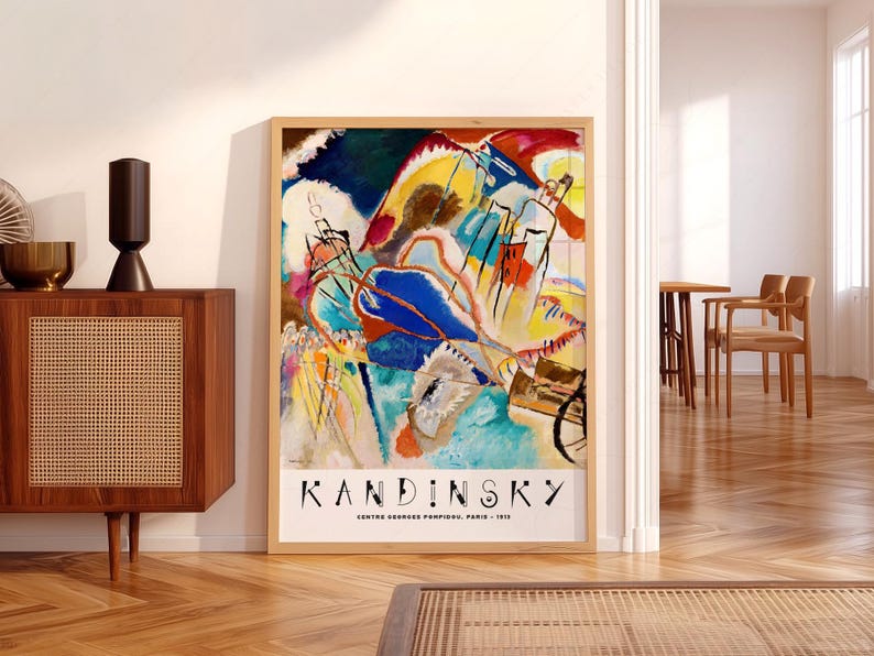 Wassily Kandinsky Print, Exhibition Poster, Museum print, Abstract painting 2 image 5