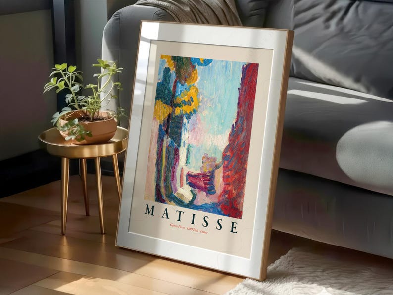 Henri Matisse Arcueil Print, Modern Bold Colors Home Decor image 7