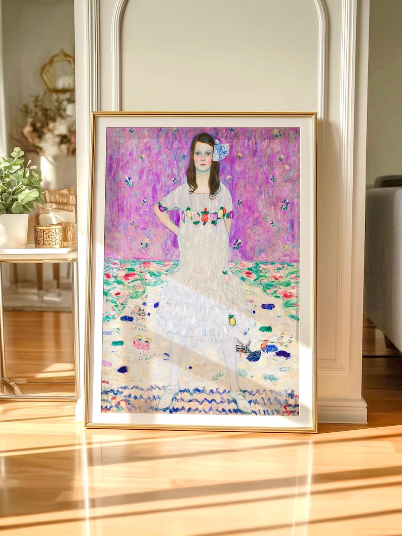 Gustav Klimt Poster: Portrait of Mada Primavesi, Museum Quality Print 3 image 3