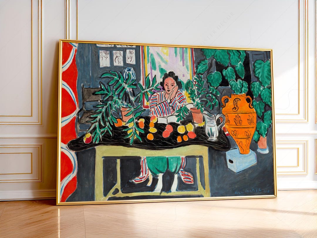 Henri Matisse Etruscan Vase Table Fruits and Flowers Matisse