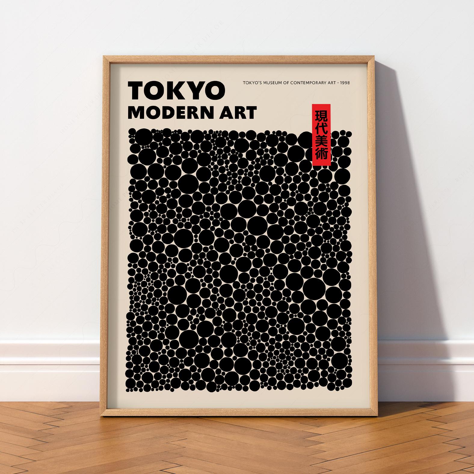 Modern Print, Black Dots, Japanese Modern Art Poster 13 - Etsy