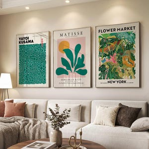 Mid Century Modern Gallery Wall Art, Matisse, Picasso, Kusama
