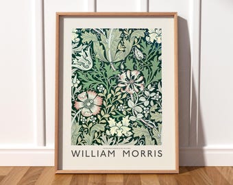 William Morris Print, Floral Botanical Wall Art, Arts and Crafts Decor