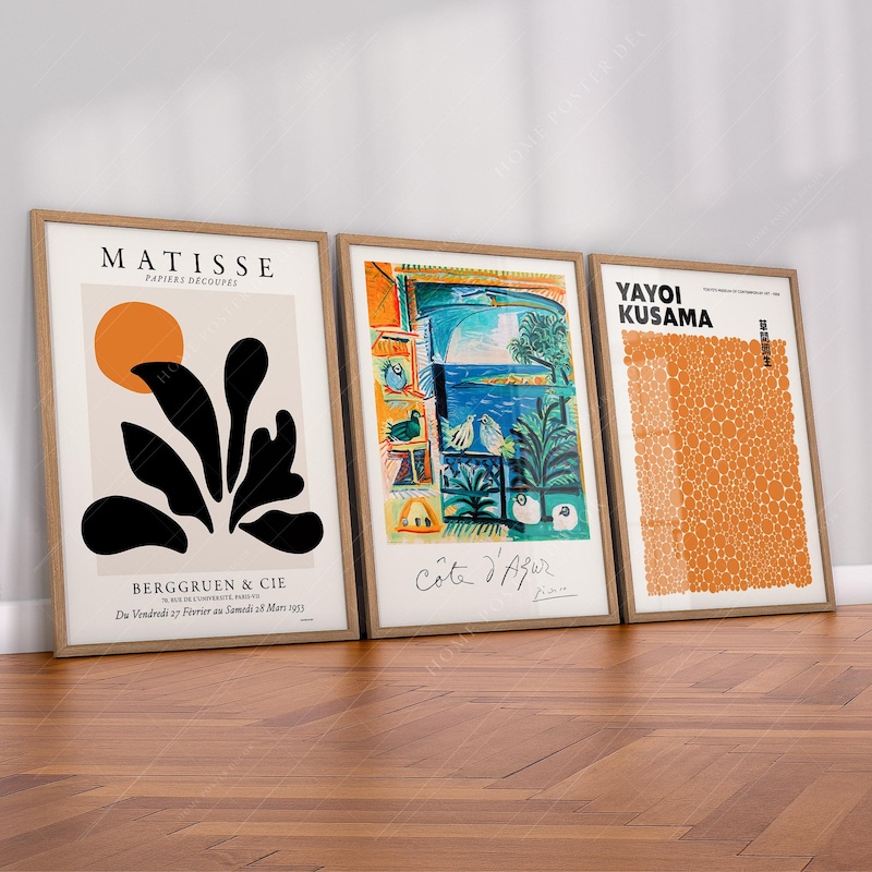 Poster Trio Orange - Etsy UK