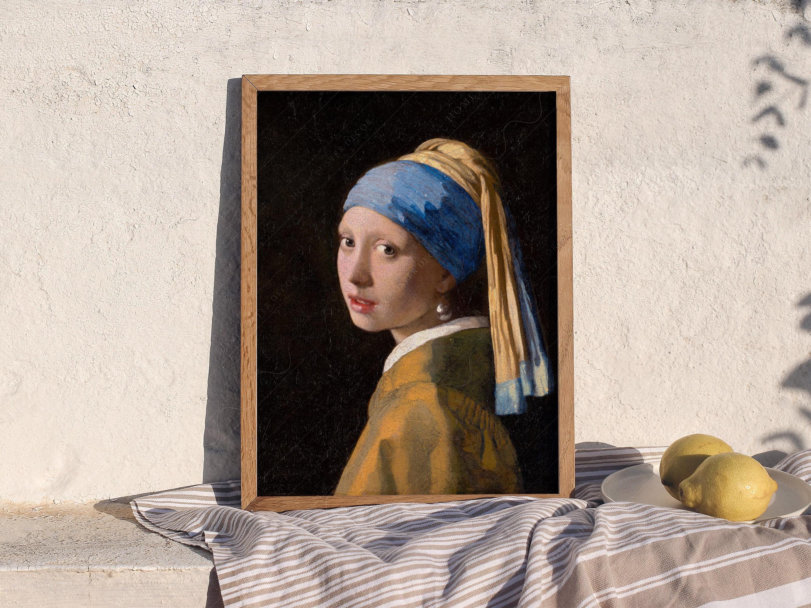Girl With A Pearl Earring, Johannes Vermeer, Famous Painting, Classic Portrait Painting, Museum Quality Print, 1665
