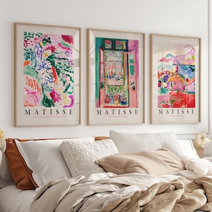 Henri Matisse Gallery muurkunstset, woonkamerdecoratie 9