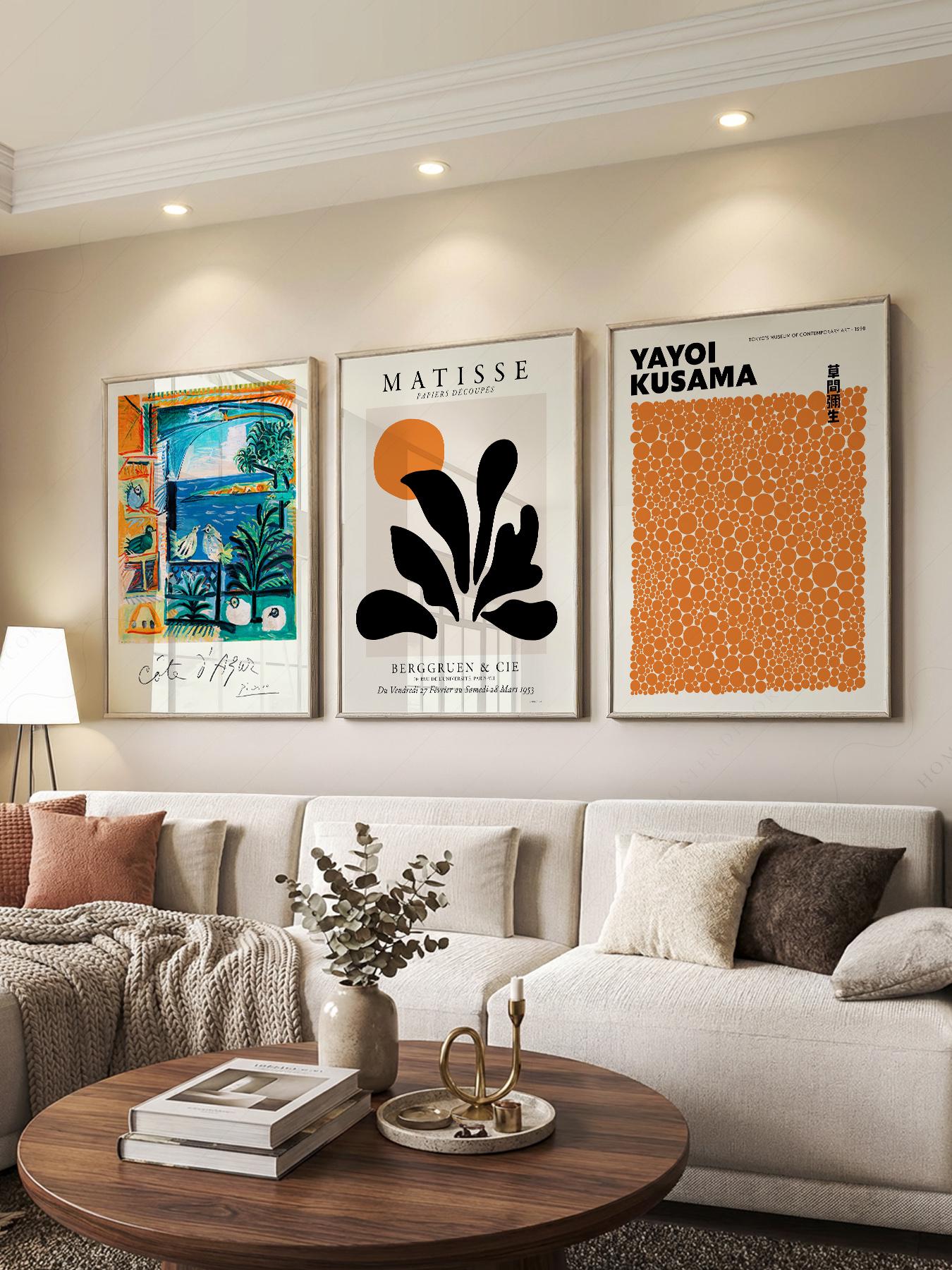 Mid Century Modern Gallery Wall Art, Matisse, Picasso, Kusama