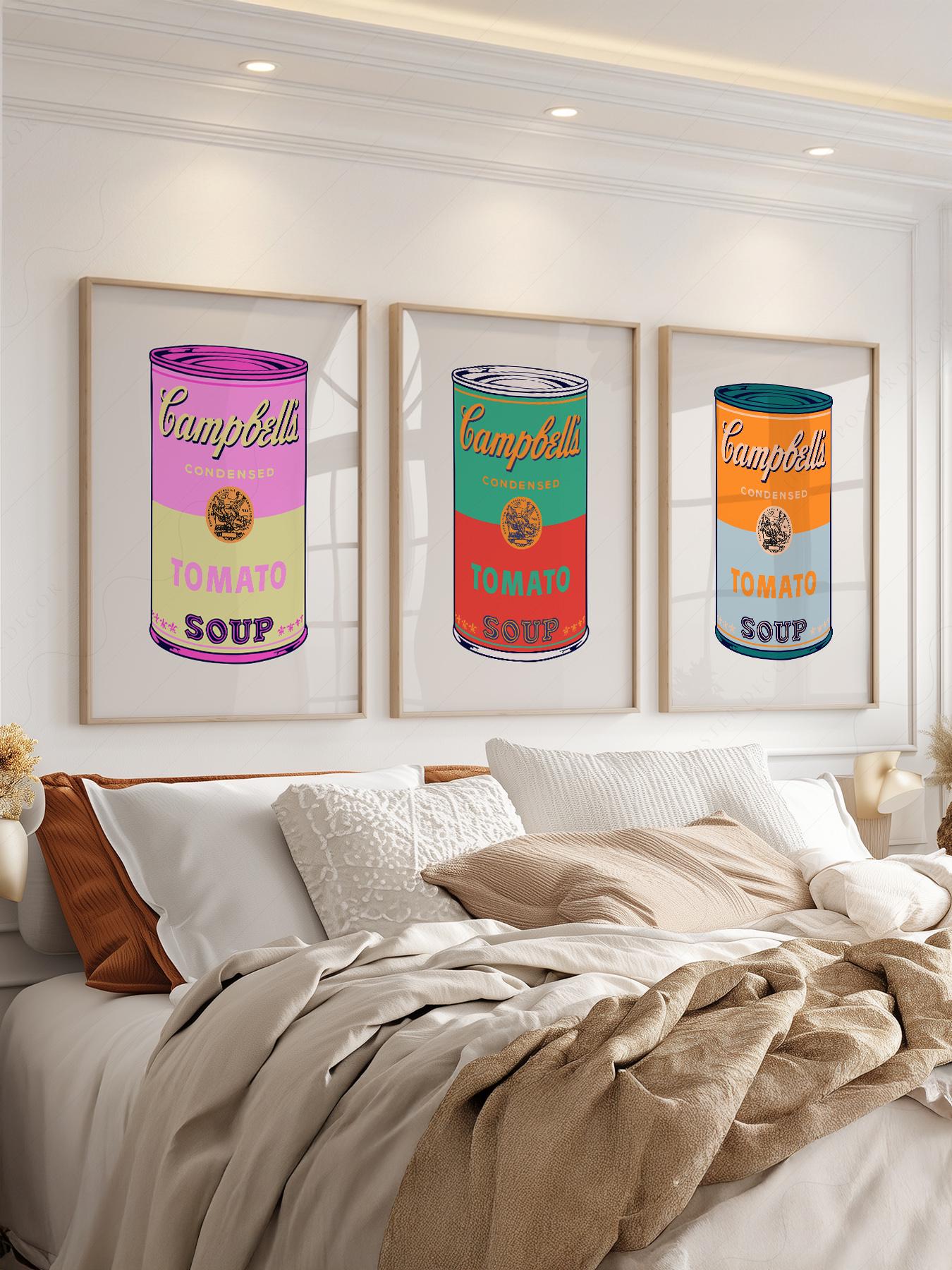 Andy Warhol Campbell's Soup Cans Print Set, Retro Pop Art 10 - Etsy