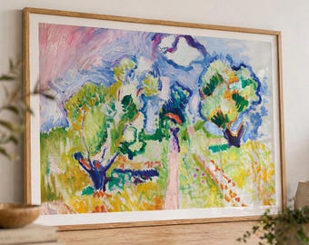Matisse Olive Trees Print, Colorful Landscape Wall Art Decor 44 - Etsy