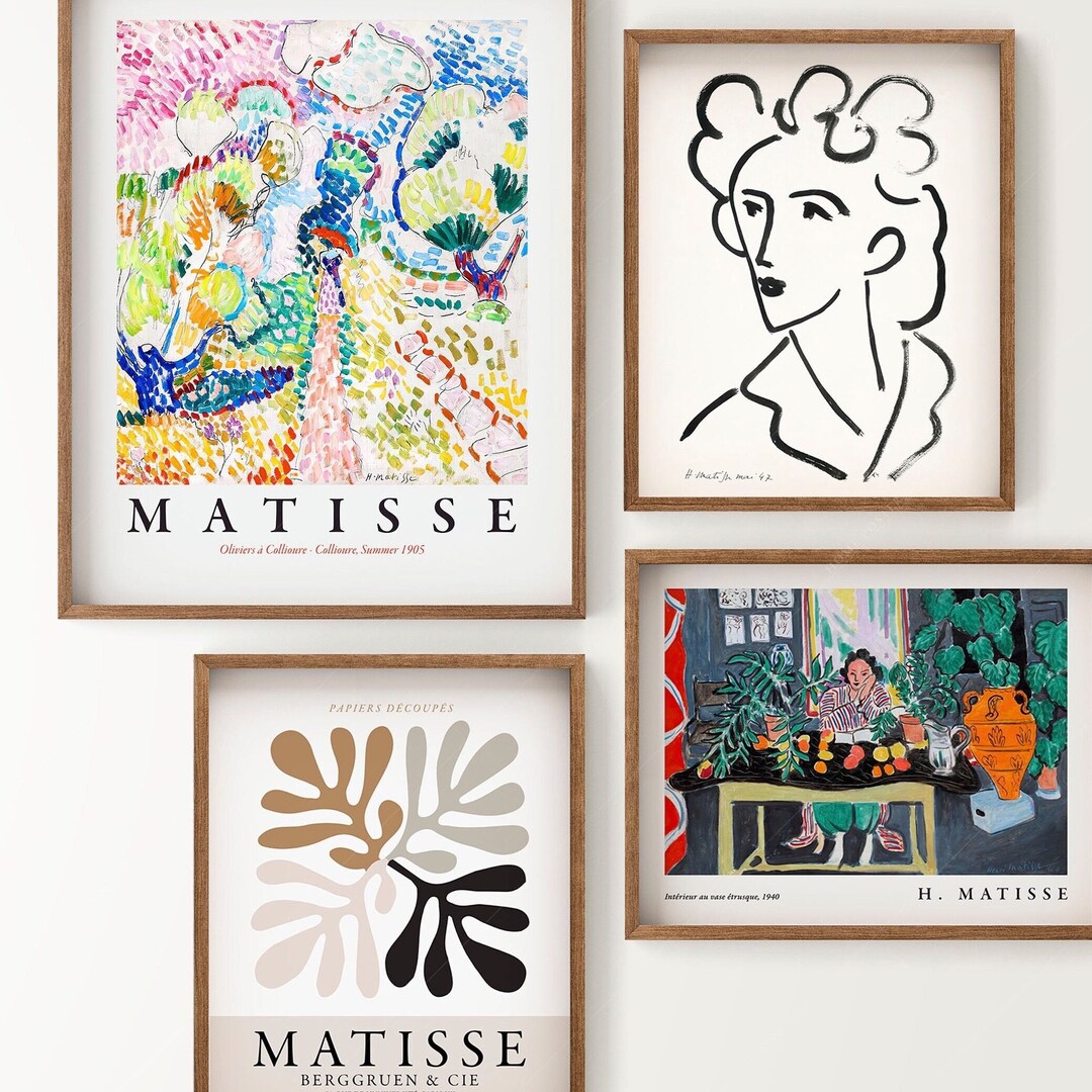 Henri Matisse Gallery Wall Set: Modern Art Prints, Set of 4 - Etsy