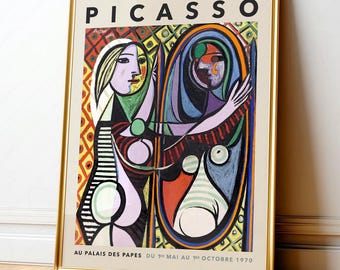 Pablo Picasso Girl Before a Mirror Print: Modernist Home Decor - Etsy