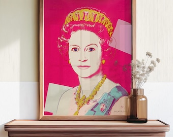 Andy Warhol Poster, Queen Elizabeth II, the Crown, Pop Art 6-1 - Etsy