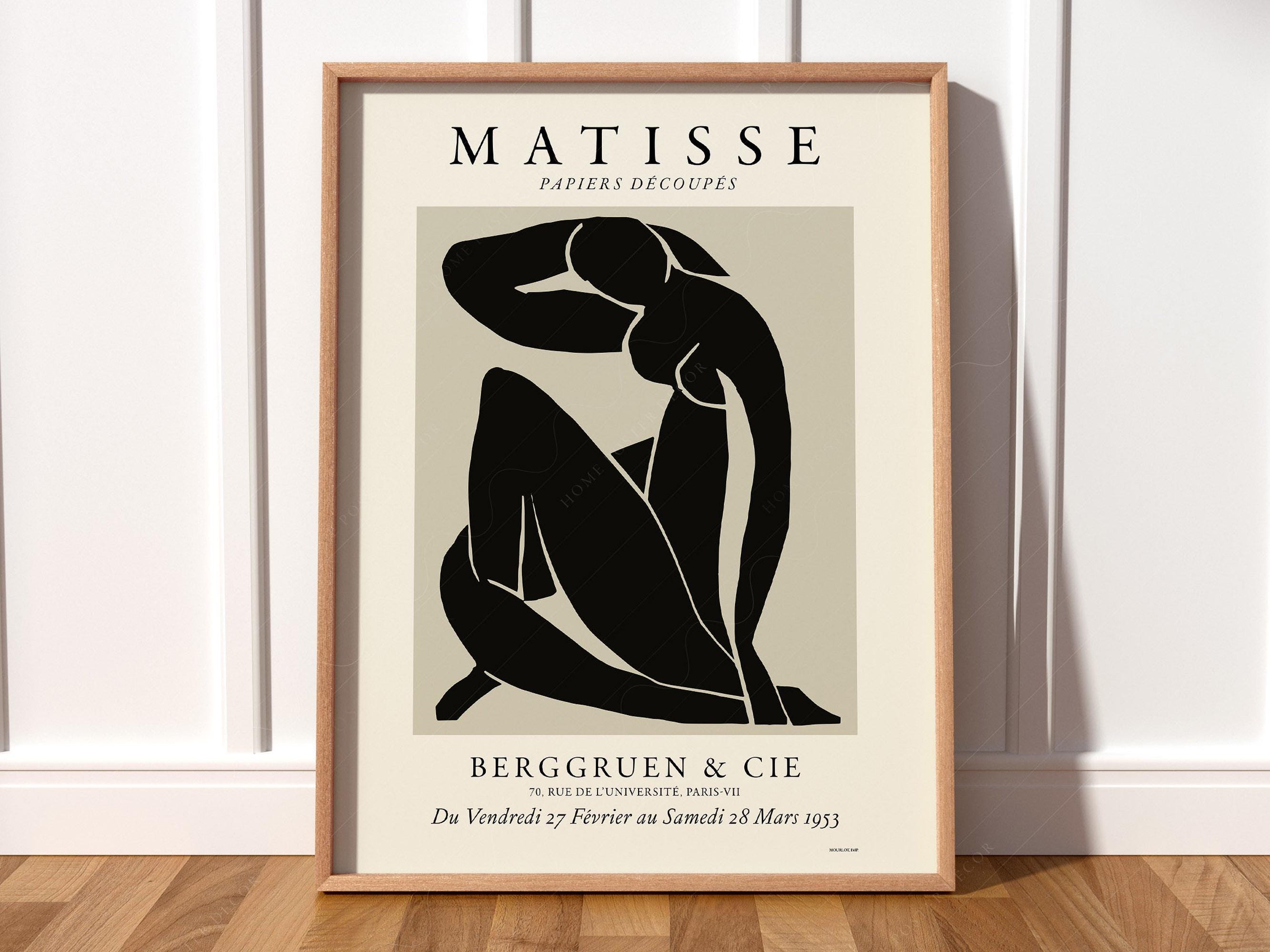 Matisse Print, Neutral Wall Art, Minimalist Decor, Female Body Art, Scandinavian Art, Matisse Poster, Women Line Art - 11