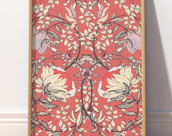 William Morris Print, Floral Wall Decor, Botanical Wall Art 34C