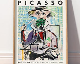 Pablo Picasso Exhibition Poster, Cubism Wall Art Print 8