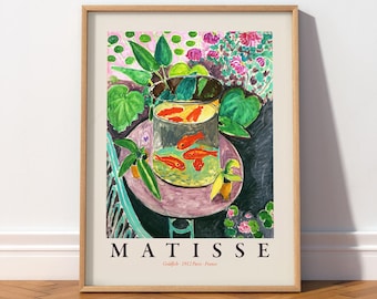 Henri Matisse Goldfish Art Print, Colorful Poster, Vibrant Vintage Museum Painting On Fine Art Paper 19