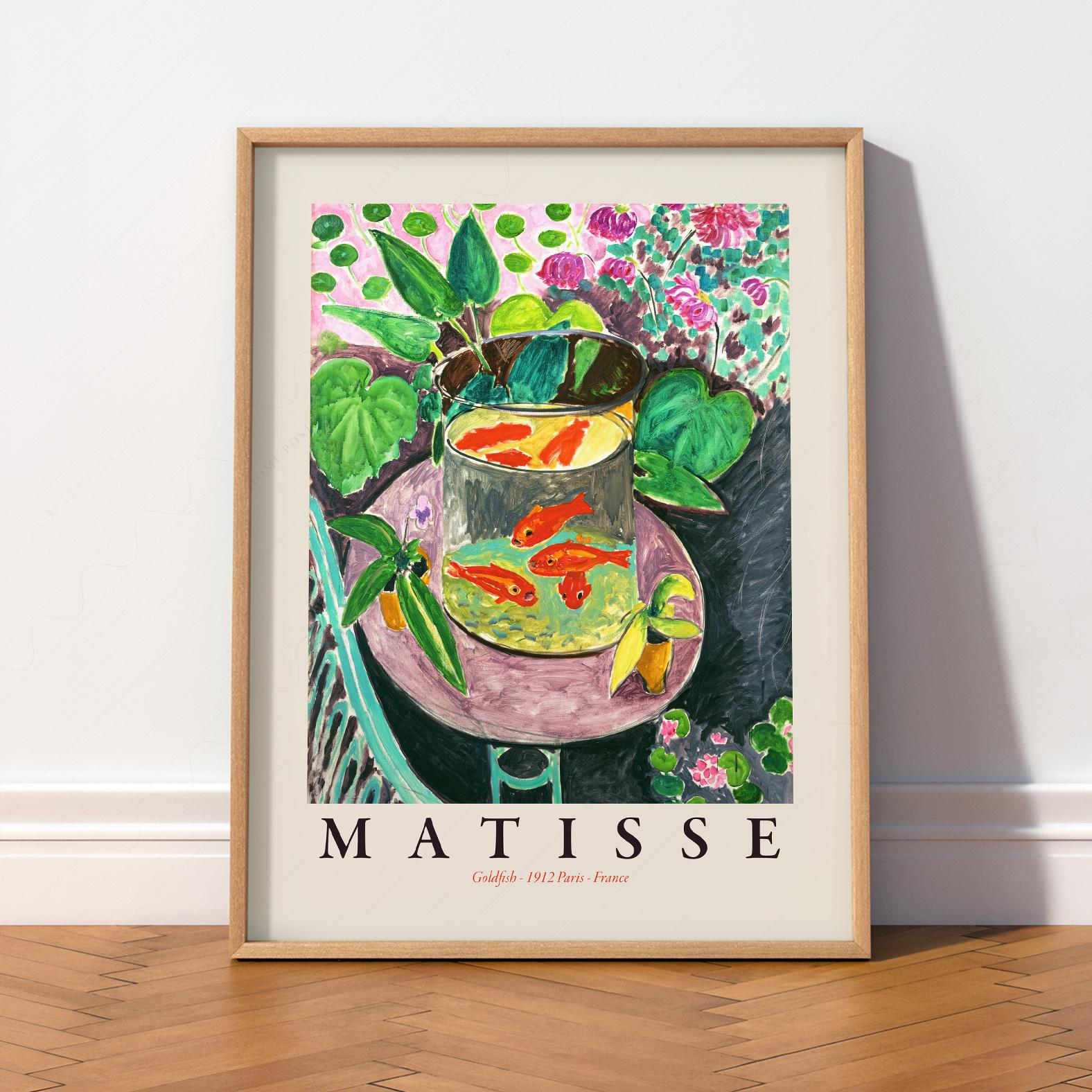 Henri Matisse Goldfish Art Print, Colorful Poster, Vibrant Vintage